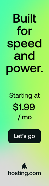 Ad: Built for speed and power. Starting at $1.99/mo. hosting.com.